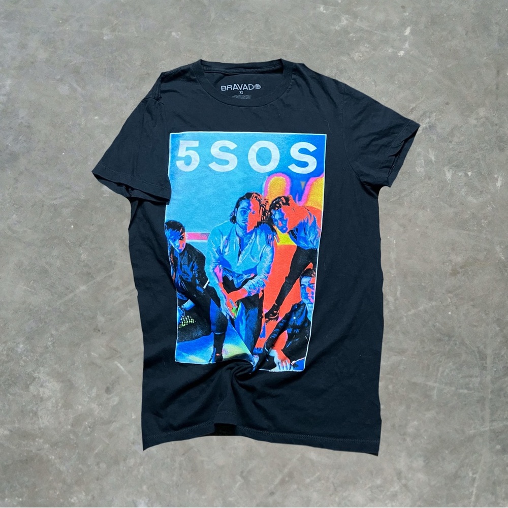 ☀️ Five Seconds of Summer 5SOS Bravado Pop Punk Band Tee Mens XS Black